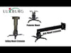 Luxburg Universal-Projektorhalterungsset - Belastbarkeit bis zu 15 kg, Schwarz